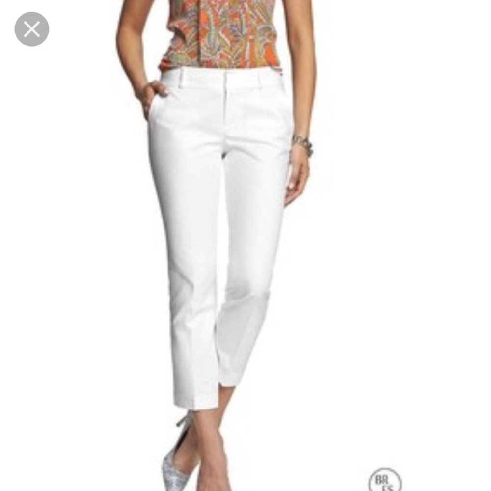 White Cropped Pants